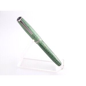 Vintage Esterbrook J Fountain Pen Green Pearl Double Jewel 2556 Firm Fine Nib